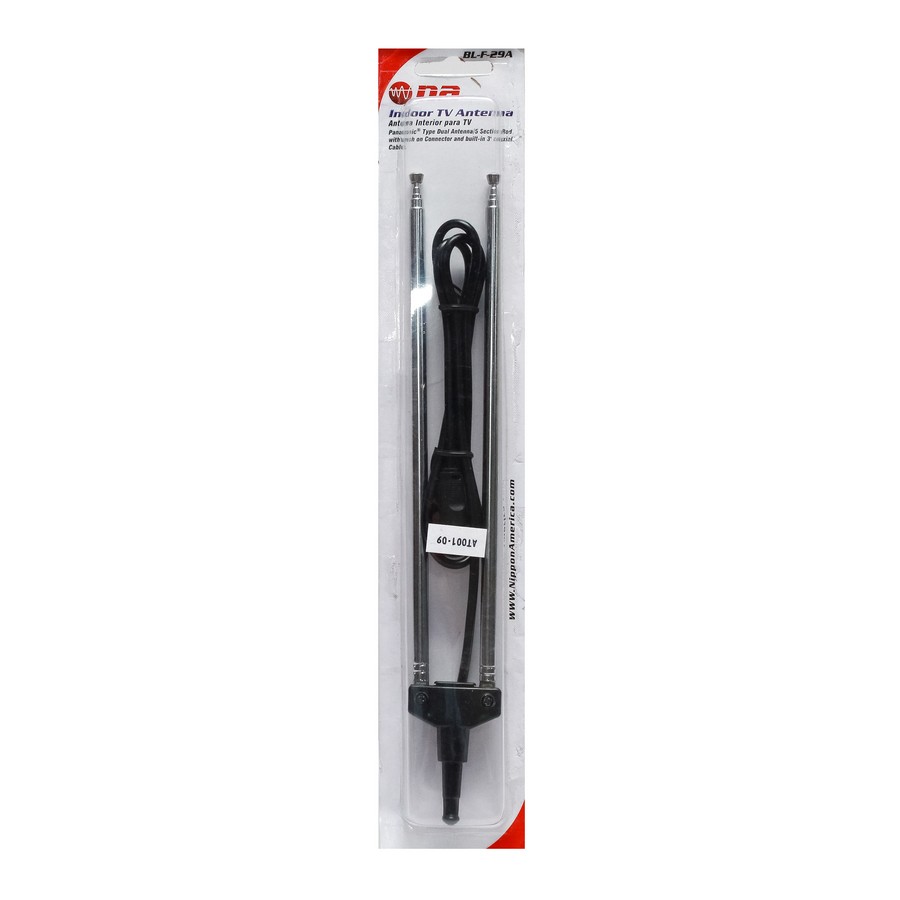 ANTENA CONEJO C/CABLE COAXIAL 3 PIES BL-F-29AG