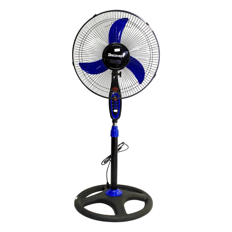 VENTILADOR PEDESTAL C/LAMPARA 16PULG 110V AZUL SY-03-BL
