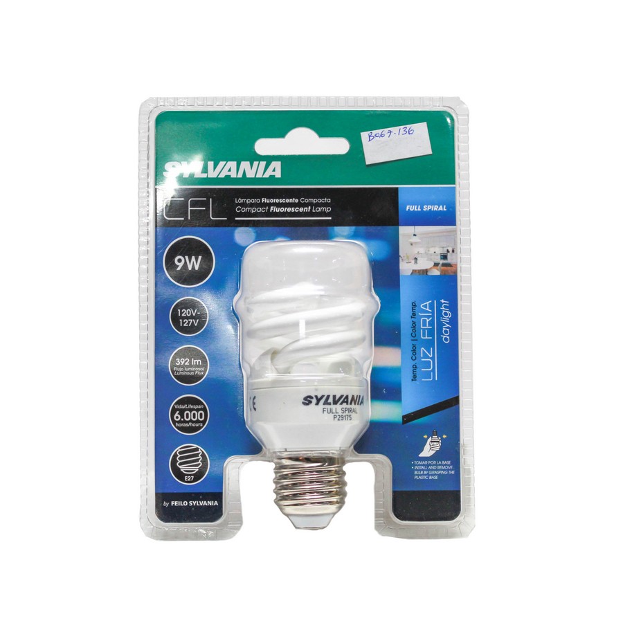 BOMBILLO AHORR. 9W/ESP. SYLVANIA