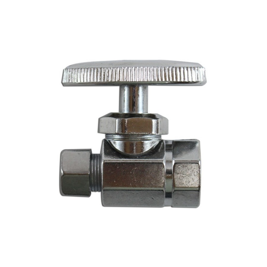 VALVULA CONTROL RECTA VIKINGO 1/2 * 3/8