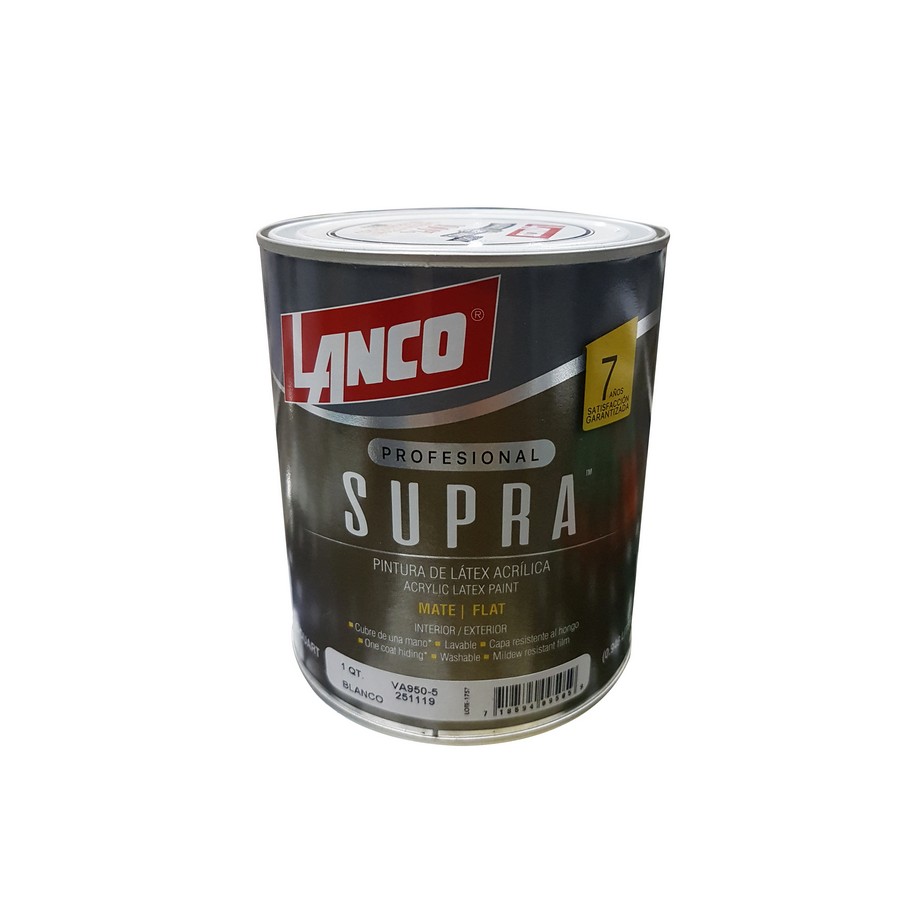 PINTURA SUPRA LATEX BLANCO 1/4