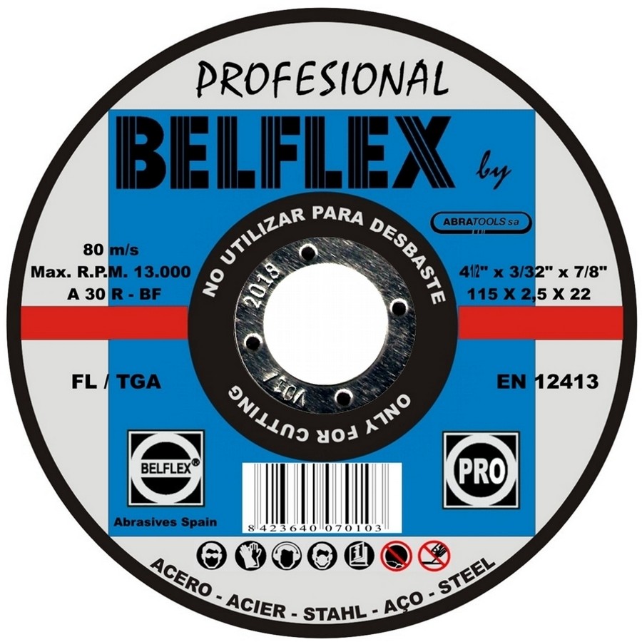 DISCO ABRAT. P/MET. 3.0mm X 7 PULG  011783034