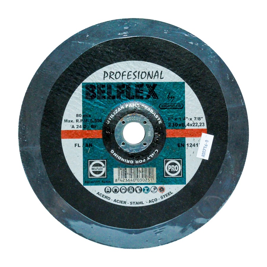 DISCO ABRAT. P/MET. 6.4 mm X 9 PULG  032307234