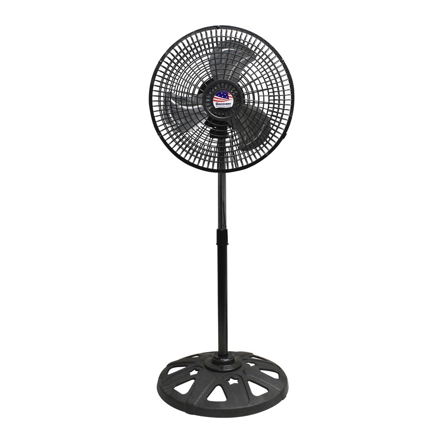 VENTILADOR PEDESTAL NEGRO 12 PULG DC-21-BK/TWE-PG-BLACK