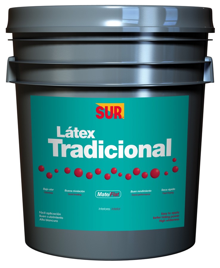 PINTURA SUR LATEX TRADICIONAL BLANCO CUBETA (NC)