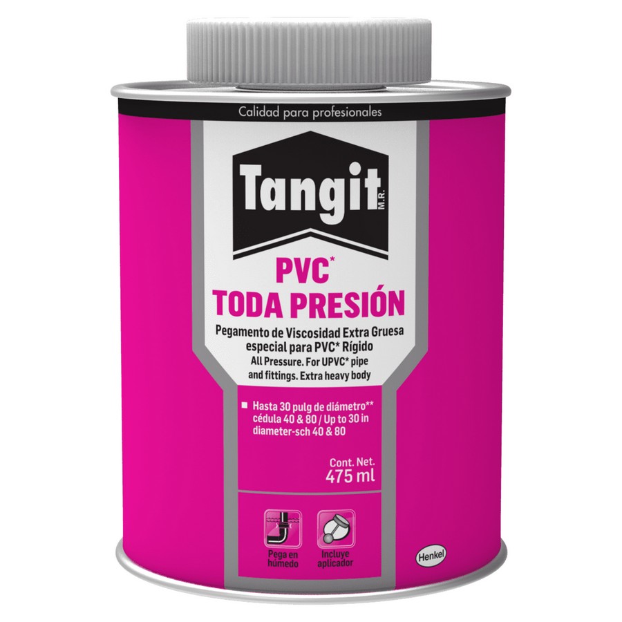 PEGAMENTO TANGIT TODA PRESION P/PVC LATA 475 ML. (C/BROCHA)