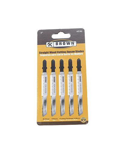REPUESTOS CALADORA MADERA 4 PULG-9D-5PCS BRJSB001