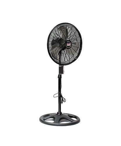 VENTILADOR PEDESTAL ACERO INOX.  18 PULG TY-1001-BK/TY-18-BK