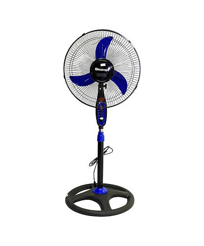 VENTILADOR PEDESTAL C/LAMPARA 16PULG 110V AZUL SY-03-BL