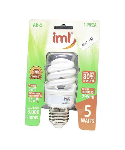 BOMBILLO AHORR. 5W MINI/ESP. IML A6-5