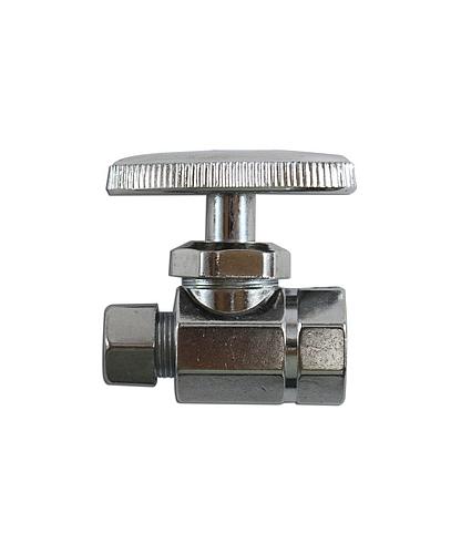 VALVULA CONTROL RECTA VIKINGO 1/2 * 3/8