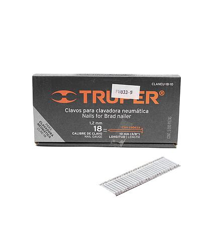 CLAVO P/CLAVAD. NEUMAT. CALIBRE 18 3/8 PULG. (5000 PCS) TRUPER 18260