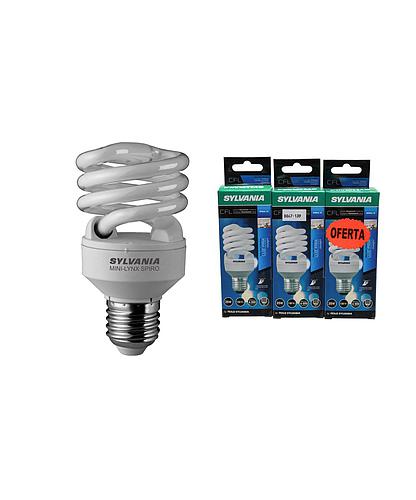 BOMBILLO AHORR. 25W/E-12MM SYLVANIA (3 PACK)
