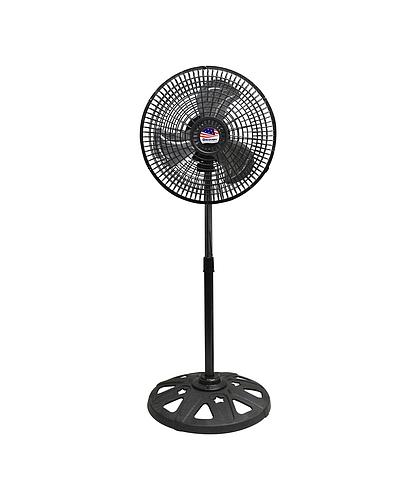 VENTILADOR PEDESTAL NEGRO 12 PULG DC-21-BK/TWE-PG-BLACK