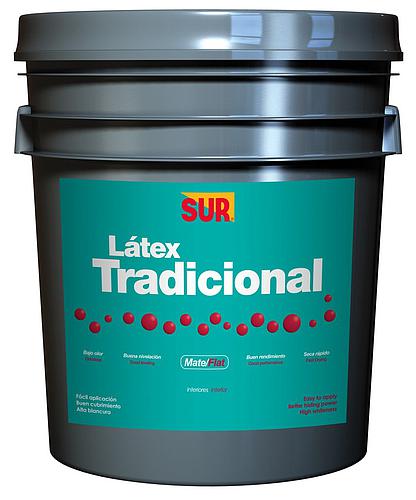 PINTURA SUR LATEX TRADICIONAL BLANCO CUBETA (NC)