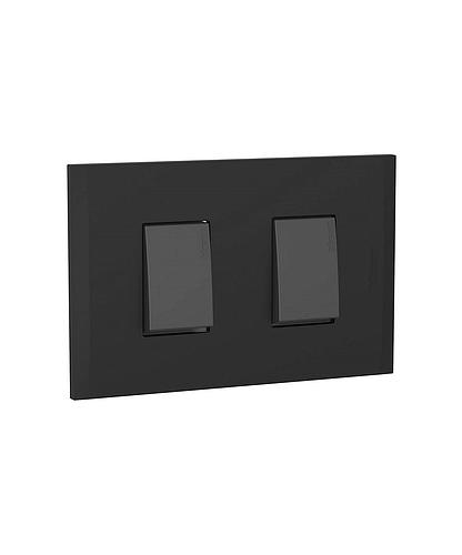 TOMA DOBLE POLARIZADO INTEGRADO NEGRO NOBILE BTICINO AF2228EANG