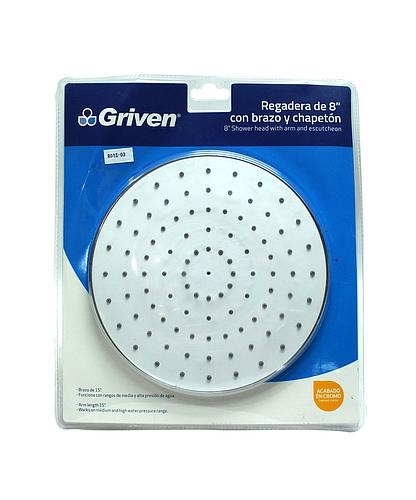 REGADERA PLASTICA C/NIPLE 8 PULG A367-Y833